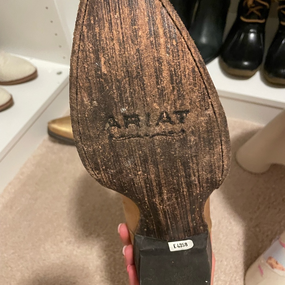 Gold Ariat Boots - Picture 6 of 7